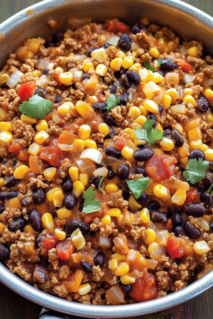 Mexican Stuffed Zucchini – The Ultimate Guide to a Flavorful Dish 3 Mexican Stuffed Zucchini filling with seasoned ground meat, black beans, corn, tomatoes, onions, and fresh cilantro.