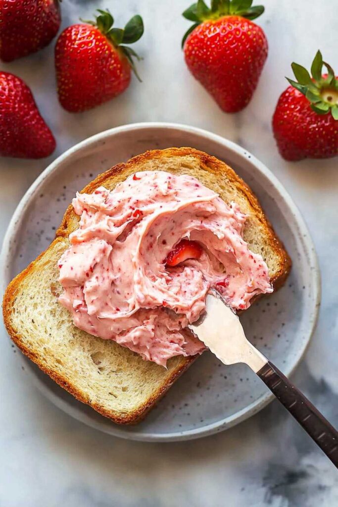 Strawberry Butter – The Sweet and Creamy Spread You Need in Your Kitchen 3 Strawberry Butter Spread on Toast